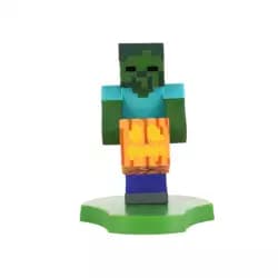 حامل سماعات وهاتف بتصميم شخصية Zombie من لعبة Minecraft من Exquisite Gaming، مجسم صغير 4 بوصة
