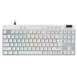 كيبورد جيمنج ميكانيكي سلكي لوجيتك PRO X TKL RAPID - أبيض | 920-013242