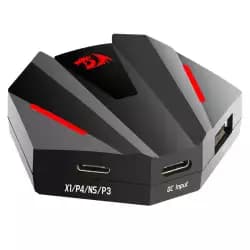 Redragon GA250 Vulcan Keyboard and Mouse Adapter, LED Gaming Console Converter for PS3/4, NS and Xbox One, Supports 2.4Ghz Wireless Connection, Black | GA250