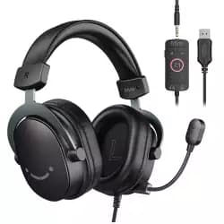 FIFINE H9 AmpliGame USB Gaming Headset – 7.1 Surround Sound Black