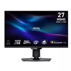 MSI MAG 274QPF X30MV Gaming Monitor, 27 INCH Rapid VA Display, WQHD Resolution, 0.5ms Response Time, 300Hz Refresh Rate, Adaptive Sync, Quantum Dot Feature, Black | 9S6-3CF09H-001  (Open Sealed)