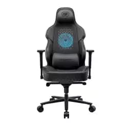 كرسي جيمنج COUGAR NxSys Aero مع مروحة RGB مدمجة وجلد PVC فاخر، مساند ذراع 3D، شبكة مرنة، هيكل فولاذي، عجلات 3 بوصة، يتحمل حتى 160 كجم، أسود
