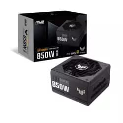 ASUS TUF Gaming 850W 80Plus Gold Fully Modular Power Supply, ATX 3.0 Compatible 80+ Gold Certified, Military-grade, Dual Ball Bearing, Axial-tech Fan, PCB Coating, Black | 90YE00S2-B0NA00