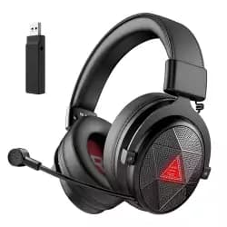 سماعة جيمنج لاسلكية EKSA E910 5.8G – صوت محيطي 7.1 – مايك مزدوج ENC لعزل الضوضاء للكمبيوتر وPS4 وPS5 أسود (مستعمل)