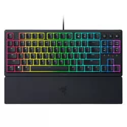 كيبورد ريزر Ornata V3 TKL جيمنج منخفض الارتفاع - مفاتيح ميكا-ميمبرين - إضاءة Chroma RGB - لون أسود | RZ03-04880100-R3M1