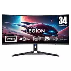 شاشة جيمنج لينوفو Legion منحنية 34 بوصة 180Hz - R34w-30 UWQHD (مفتوحة العلبة)