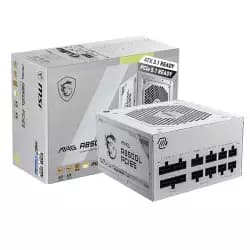 MSI MAG A850GL PCIe 5.1 & ATX 3.1 Gaming Power Supply - Full Modular - 80 Plus Gold Certified 850W - Compact Size - ATX PSU - White