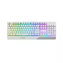ام اس اي Vigor GK30 كيبورد جيمنج سلكي RGB عربي بملمس ميكانيكي أبيض