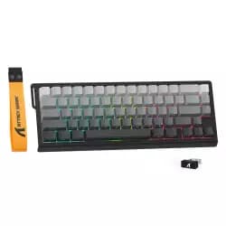 ATTACK SHARK X68PRO HE Wireless Rapid Trigger Keyboard Magnetic Switch 60% Tri-Mode Wireless 8KHz Magnetic Keyboard With 0.01mm RT Accuracy, Support RT/Snap Tap/DKS/MT/TGL - Gradient Black