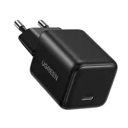 شاحن حائط UGREEN X512 بمنفذ USB-C وتقنية GaN بقدرة 20W - أسود