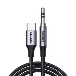 Ugreen cable USB C - mini jack 3.5mm 1m Gray (AV143) P/N 30633
