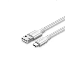UGREEN 60121 US287 USB-A to USB-C Fast Charging Cable 1m (White)