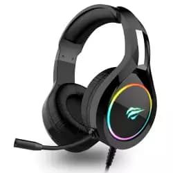 سماعة جيمنج هافيت H2232D RGB - أسود