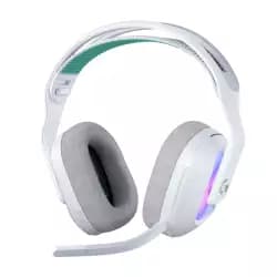لوجيتك G522 LightSpeed سماعة جيمنج لاسلكية، Lightsync RGB، ميكروفون كامل النطاق، صوت متزامن متطور، ثلاثية الاتصال مع LightSpeed، بلوتوث 5.3 - أبيض | G522