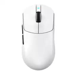 ATTACK SHARK X8 PLUS Wireless Gaming Mouse With C06 Ultra LED Cable, 55g SUPERLIGHT, Large Hand Size, PixArt PAW3395PRO Gaming Sensor, BT/2.4G Wireless/Wired, 40000 DPI, 500mAh Battery(White)