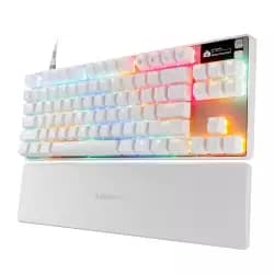 كيبورد جيمنج ميكانيكي لاسلكي SteelSeries Arctis Nova 7 الجيل الثالث بمفاتيح OmniPoint 3.0 - أبيض