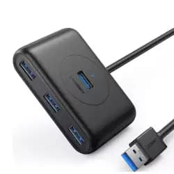 يو جرين موزع بيانات 4 في 1 USB 3.0 بطول 1 متر - أسود | 20291