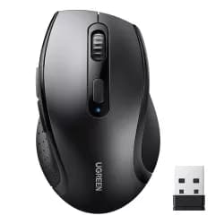 UGREEN M511 2.4G Wireless Mouse 1600 DPI 6 Button Nano Receiver 3 Adjustable DPI PC Laptop iMac MacBook Microsoft Pro Black | 45012