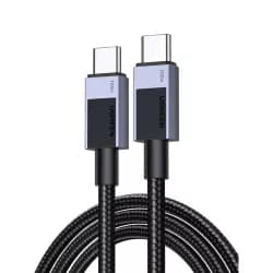 كابل يوجرين L512 من USB-C إلى USB-C للشحن السريع PD بقوة 100W - 1 متر - رمادي (45063)