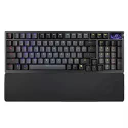 ASUS ROG Azoth 96 HE Gaming Keyboard, ROG HFX V2 Magnetic Switch, Tri-Mode Connectivity, ROG Hall Effect Technology, Up to 3.5mm Actuation Point, English-Arabic Layout, Black | 90MP040H-BKCA00