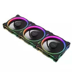 مجموعة 3 مراوح اسوس Prime MR120 ARGB Reverse - أسود