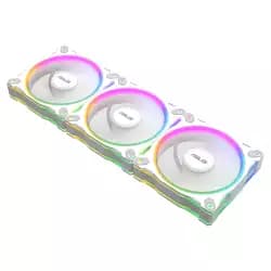 مجموعة 3 مراوح اسوس Prime MR120 ARGB Reverse - أبيض