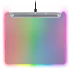 ماوس باد ريزر Firefly V2 Pro جيمنج RGB، سطح بإضاءة خلفية كاملة، ميكرو-تيكسشر، منفذ USB 2.0 مدمج، كابل USB Type C قابل للفصل، لون Phantom White | RZ02-04920400-R3M1