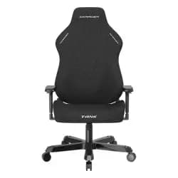 كرسي جيمنج DXRacer Tank Series تنجيد قماش، مساند ذراع 4D، مسند رأس ومسند ظهر مغناطيسي، إمالة 90°~135°، هيدروليك فئة 4، مقاس XXL، أسود | GC/XXLTM23FBE/N