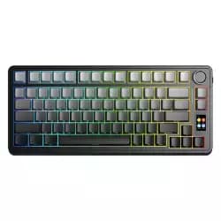 AULA S75 PRO Wireless Tri-Mode Gasket RGB Mechanical Keyboard - Gradient Grey Side-engraved Keycaps