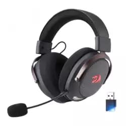 ريدراجون H858 Arrow Carbon سماعة جيمنج بـ 4 أوضاع توصيل لاسلكي، بلوتوث، سلكي USB، AUX 3.5، صوت محيطي 7.1، تعريف 53mm