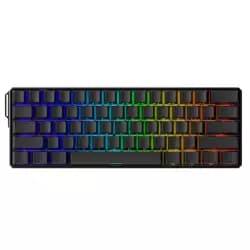 MonsGeek FUN60 Ultra TMR HE Magnetic Gaming Keyboard Wired – Shine Through PBT-SP Black
