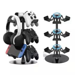 DeadSkull  Multifunctional Game Controller Rack with Three Layers - Black