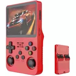 R36S Retro Handheld Video Game Console - 64 GB - Red