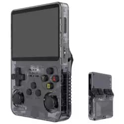 R36S Retro Handheld Video Game Console - 64 GB - Black