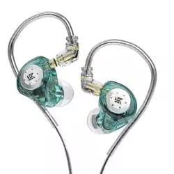 KZ EDX Pro in-ear Headphones Dual Magnetic Driver With Mic - Cyan| 6970493061762