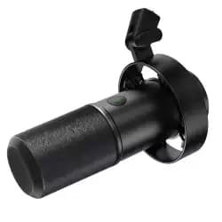 ميكروفون ديناميكي للبودكاست FIFINE K688 XLR/USB للتعليق الصوتي والبث، ميكروفون استوديو معدني مع كتم صوت، مدخل سماعة، تحكم في مستوى المراقبة، غطاء حماية - أسود
