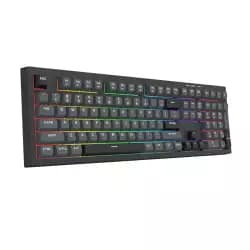 Redragon K518 CRUX RGB Membrane Gaming Keyboard 108 Keys Anti-Ghosting USB Wired - Black | RD-K518-RGB-GB