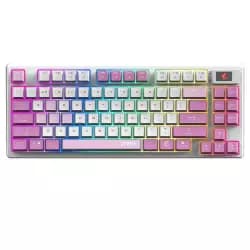 كيبورد جيمنج ميكانيكي ام اس اي FORGE GK600 TKL VIOLET بـ 3 أوضاع اتصال RGB - بنفسجي