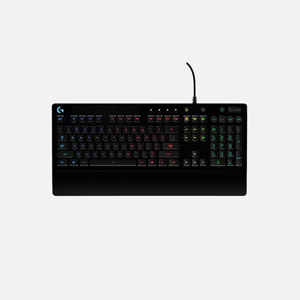 LOGITECH G213 Prodigy Corded RGB Gaming Keyboard – BLACK – US INT’L – USB