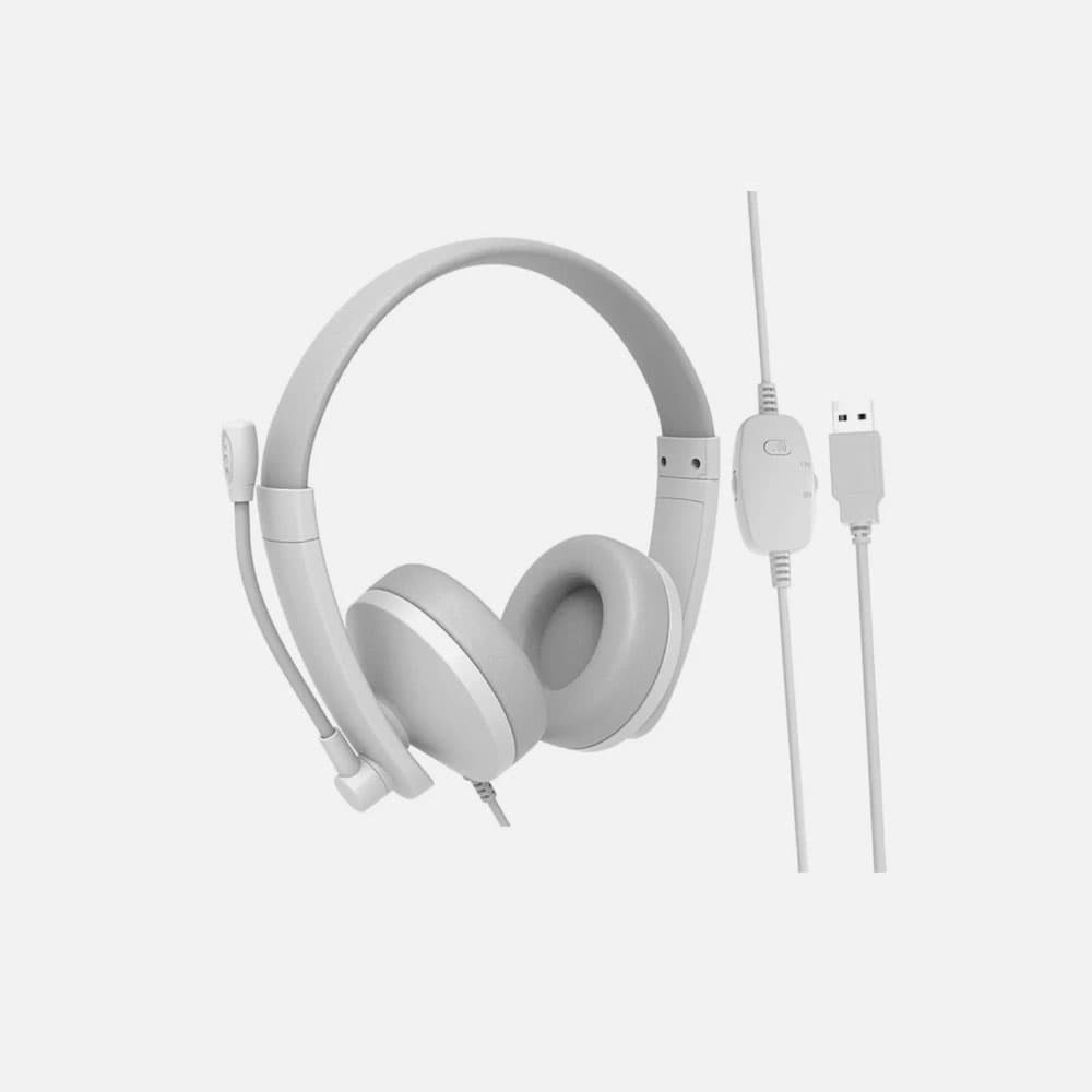 Meetion HP003U White Usb Wired Headset