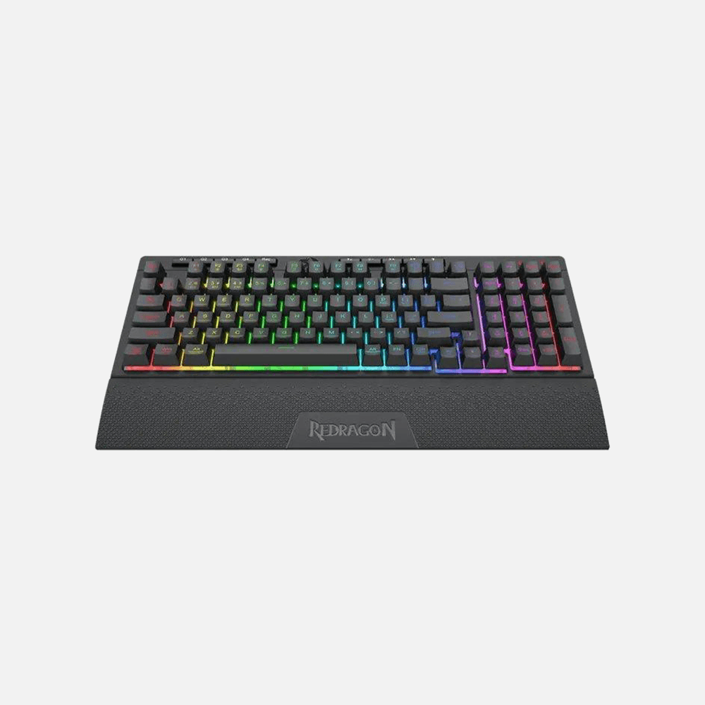 كيبورد ريدراجون K515 PRO Shiva لاسلكي، بلوتوث RGB