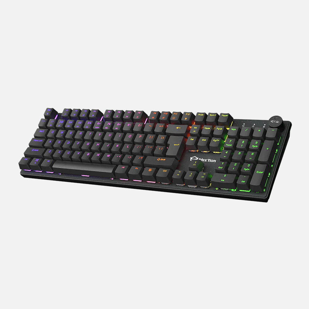 Meetion MK009RD Rainbow Hot Swappable Red switch Arabic Wired Mechanical Keyboard