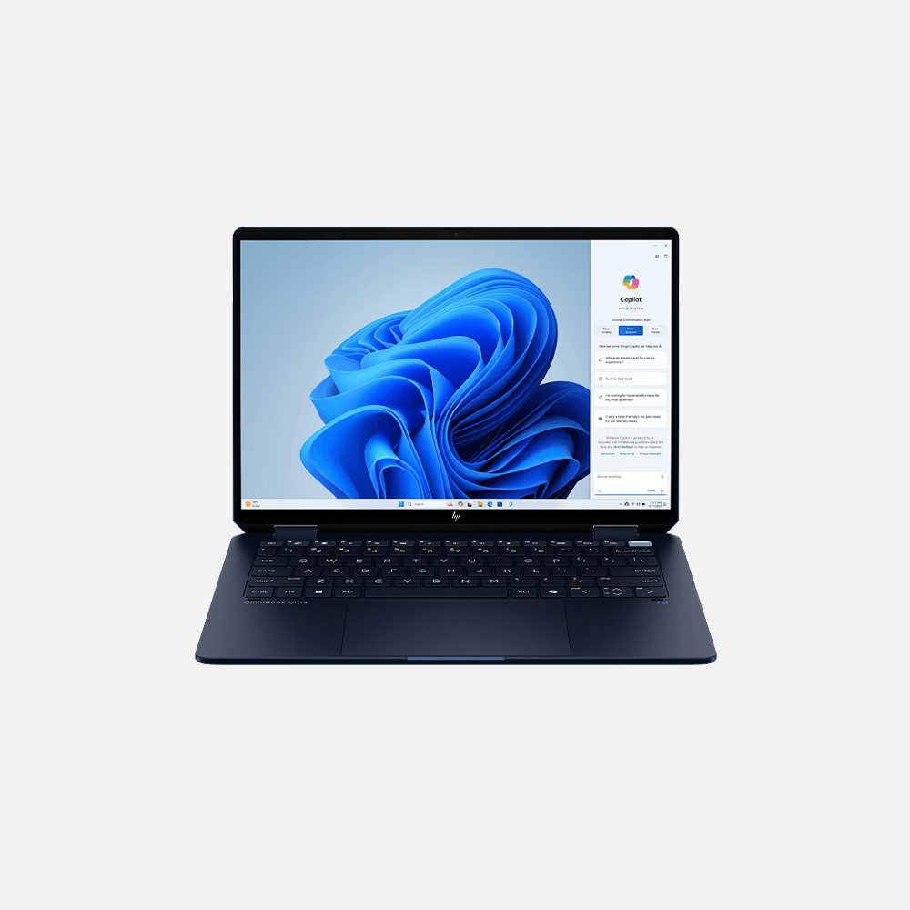 HP OmniBook Ultra Flip 14-fh0015ne, OB Ultra – Ultra 7-258V (8C) , 32GB 8533 LPDDR5X , 1TB PCIe Gen4 Performance , Intel Arc Graphics , ,Touch/14.0 2.8K OLED Low Blue Light , Athmospheric Blue , KBD ARAB,Win 11, 3 years