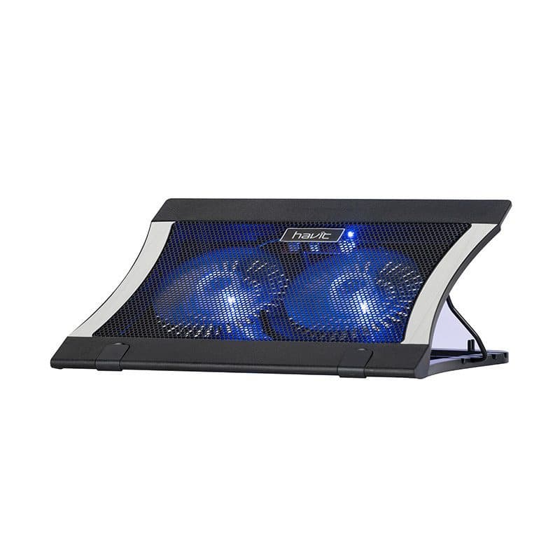 Havit F2051 Notebook Laptop Cooling Pad – 2x Fan – 2x USB – Up to 17”
