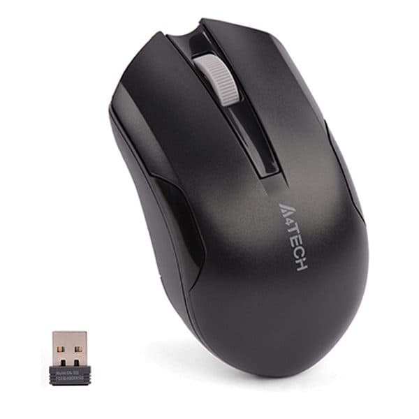A4tech G3-200NS Silent Wireless Mouse -10:15m Range – Power Saving | Black