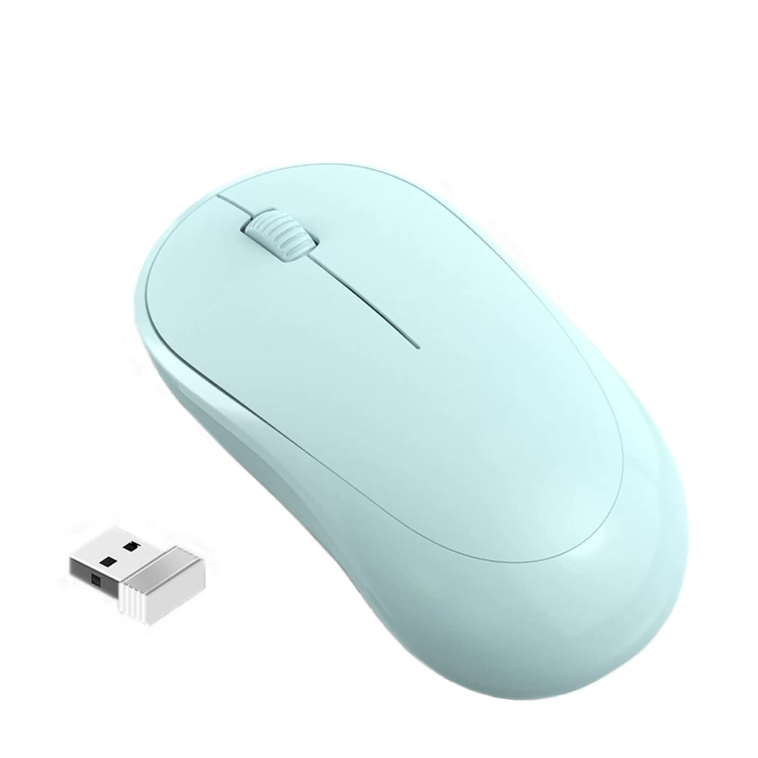 FOREV FV-185 Wireless 2.4Ghz Office Mouse – Energy Saving Lightweight -10m Range | Green Mint