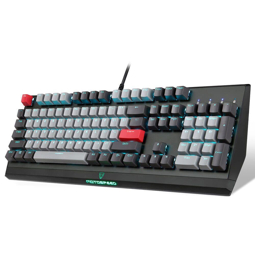 MOTOSPEED CK74 Gaming Keyboard Monochrome – Optical Axis Mechanical Switch  | Black