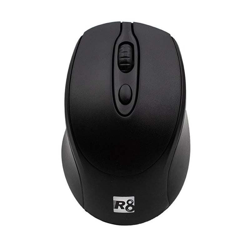 R8 1713 Wireless 2.4Ghz Office Mouse – Energy Saving Lightweight -10m Range | Black