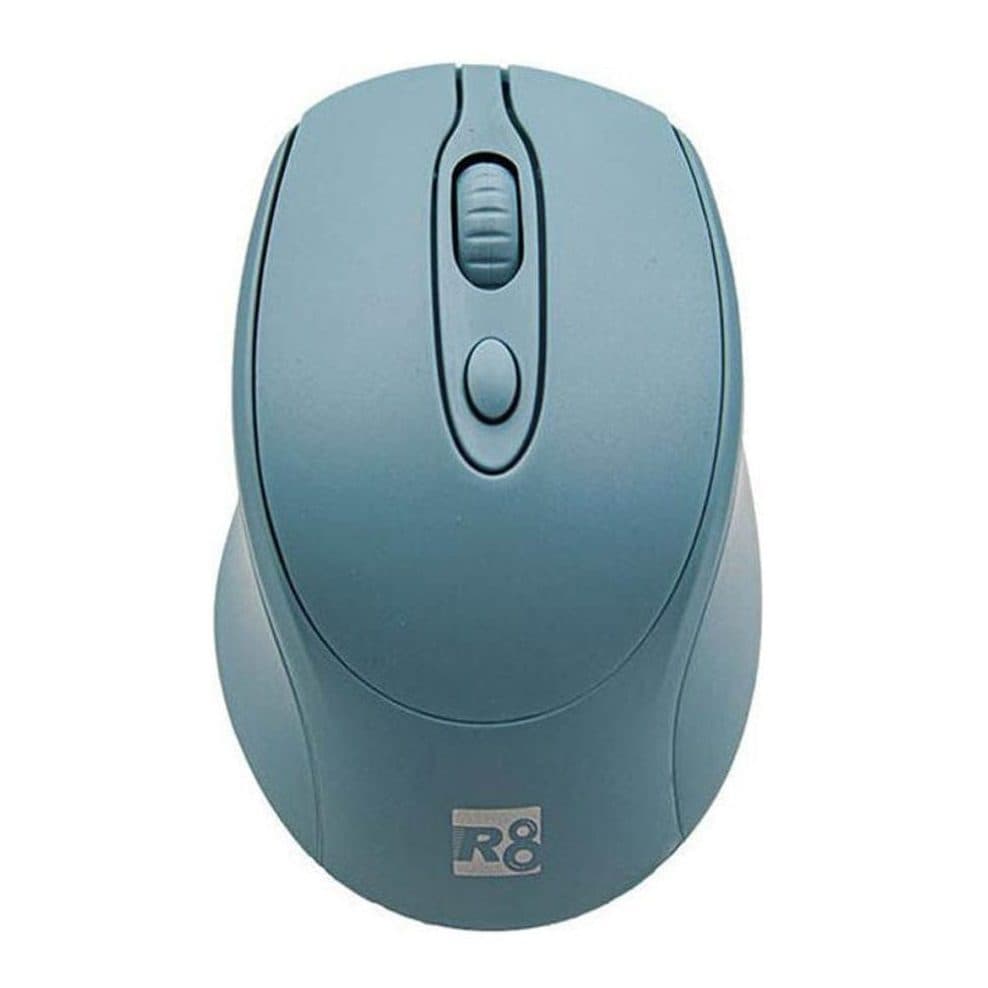 R8 1713 Wireless 2.4Ghz Office Mouse – Energy Saving Lightweight -10m Range | Mint Blue