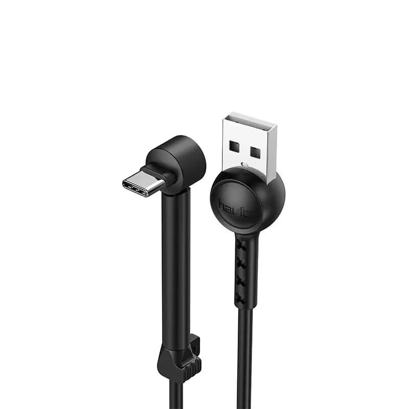 HAVIT H697 Bracket Data & Charging Type-C Cable 2.1A – Mobile Standing | Black